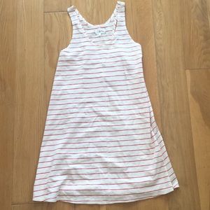 Lou & grey LOFT red stripe dress sz M